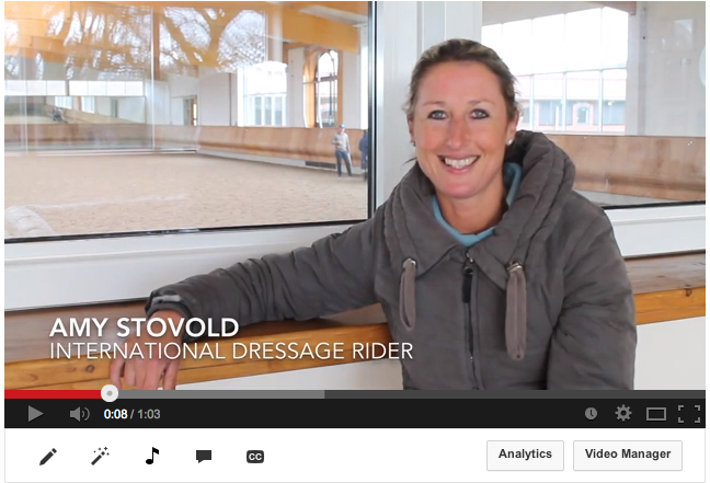 International Dressage Rider Amy Stovold