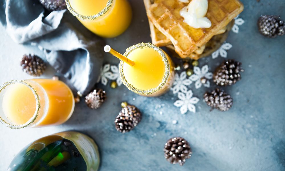 A selection of refreshing Christmas cocktails.
